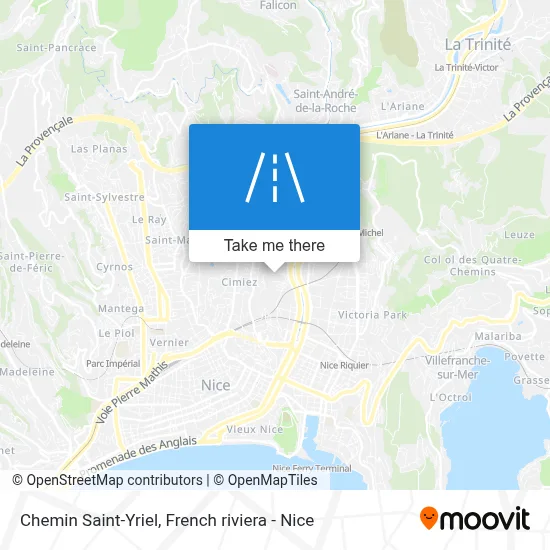 Chemin Saint-Yriel map