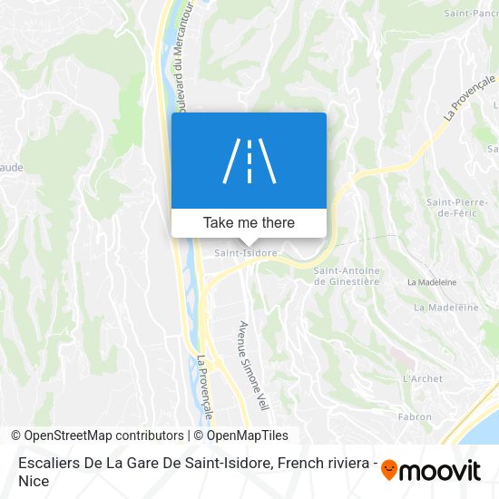 Escaliers De La Gare De Saint-Isidore map
