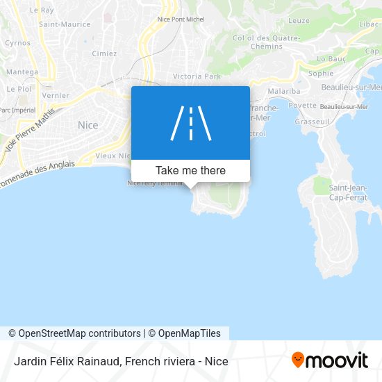 Jardin Félix Rainaud map