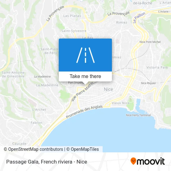 Passage Gala map