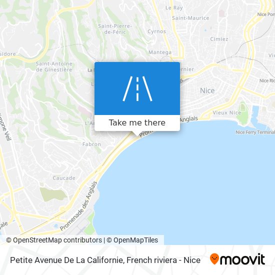 Petite Avenue De La Californie map