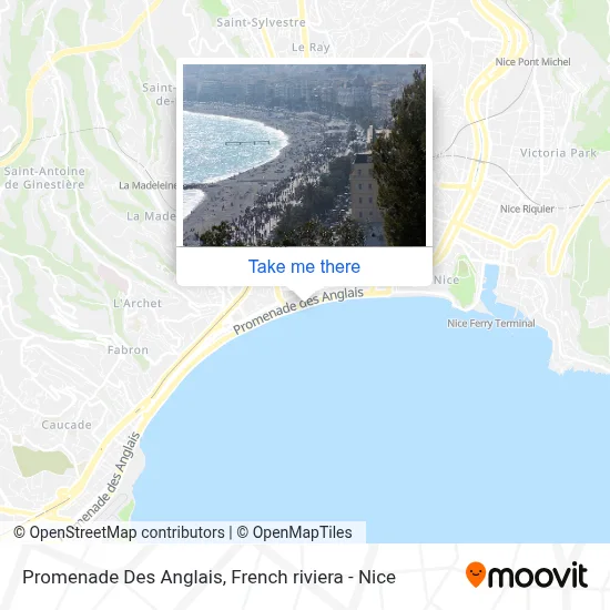 Promenade Des Anglais map