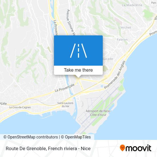 Route De Grenoble map