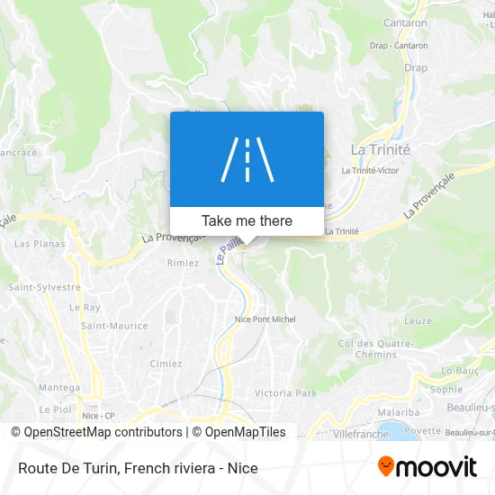 Route De Turin map