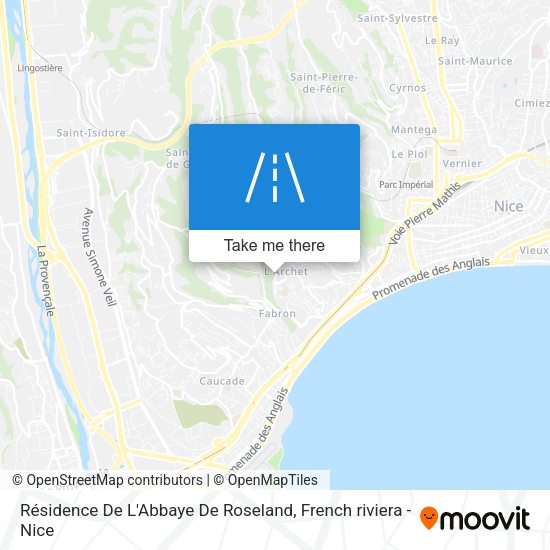 Résidence De L'Abbaye De Roseland map
