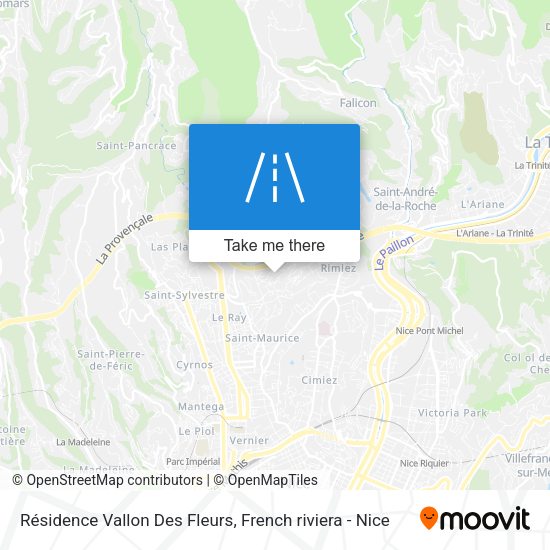 Résidence Vallon Des Fleurs map