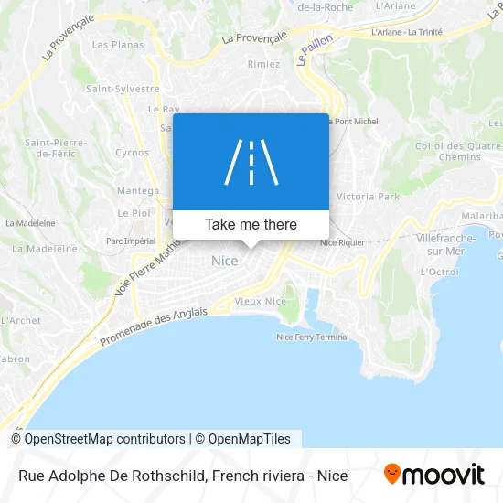 Rue Adolphe De Rothschild map