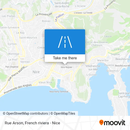 Rue Arson map