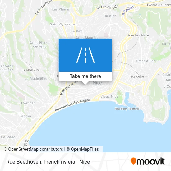 Rue Beethoven map