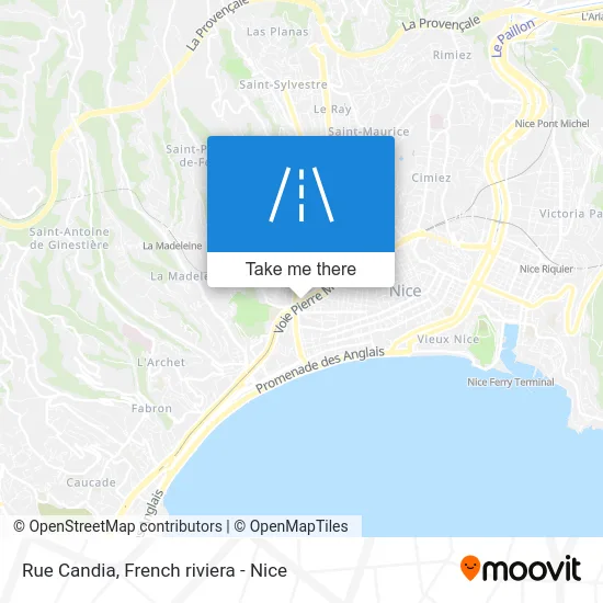 Rue Candia map