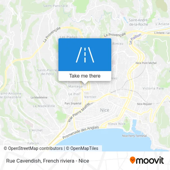 Rue Cavendish map
