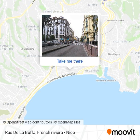 Rue De La Buffa map