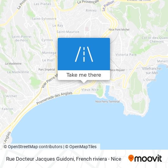 Mapa Rue Docteur Jacques Guidoni
