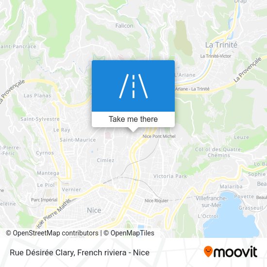 Rue Désirée Clary map