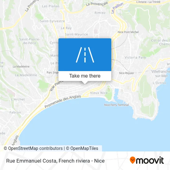 Rue Emmanuel Costa map