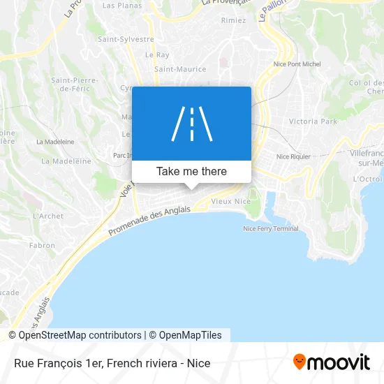 Rue François 1er map