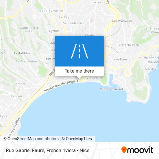 Rue Gabriel Fauré map