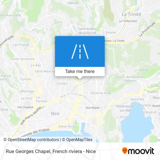 Rue Georges Chapel map