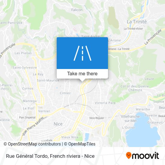 Rue Général Tordo map