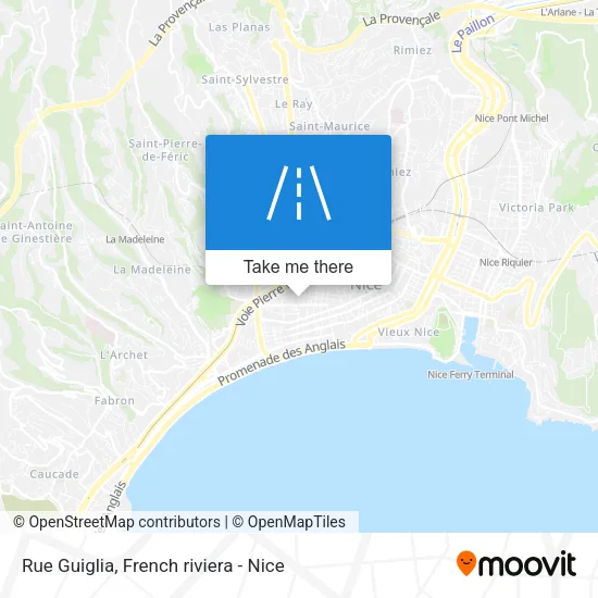Rue Guiglia map