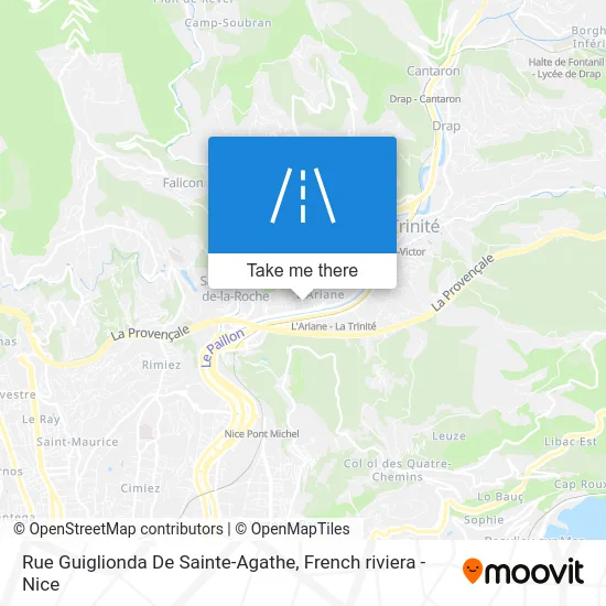 Rue Guiglionda De Sainte-Agathe map