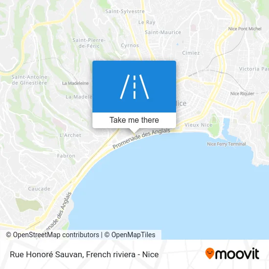 Rue Honoré Sauvan map