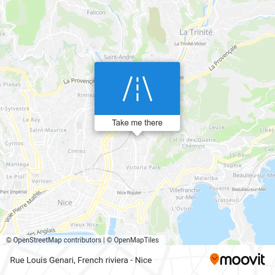Rue Louis Genari map