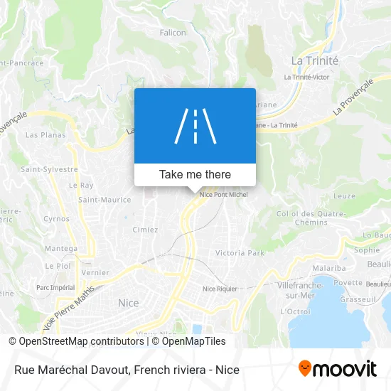 Rue Maréchal Davout map