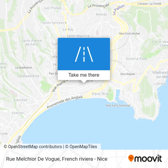 Rue Melchior De Vogue map