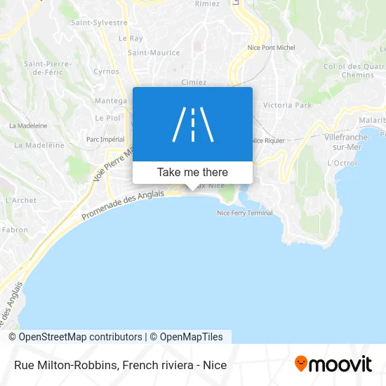 Rue Milton-Robbins map