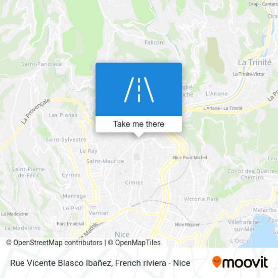 Rue Vicente Blasco Ibañez map