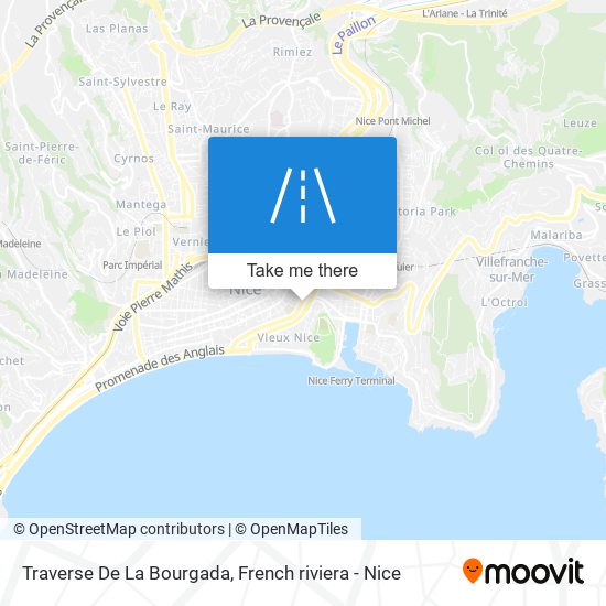 Traverse De La Bourgada map