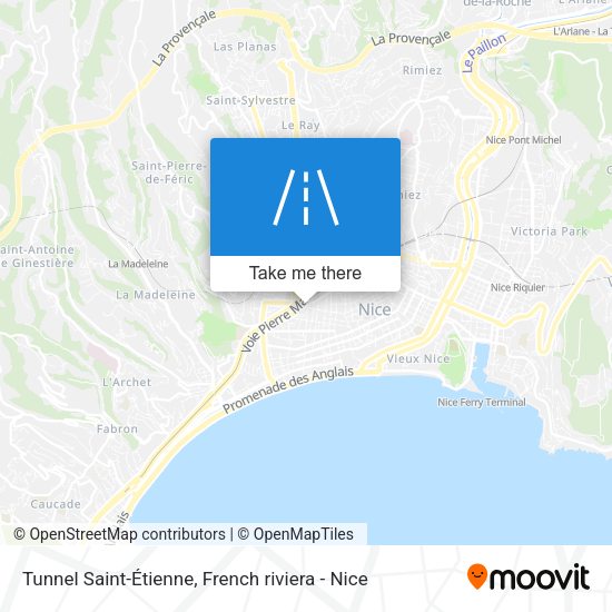 Tunnel Saint-Étienne map