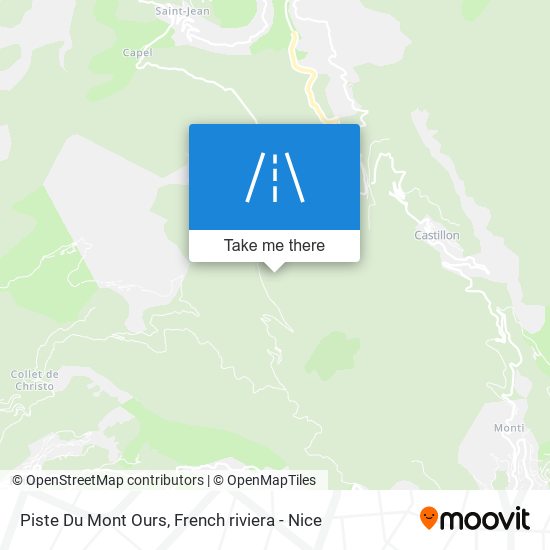 Piste Du Mont Ours map