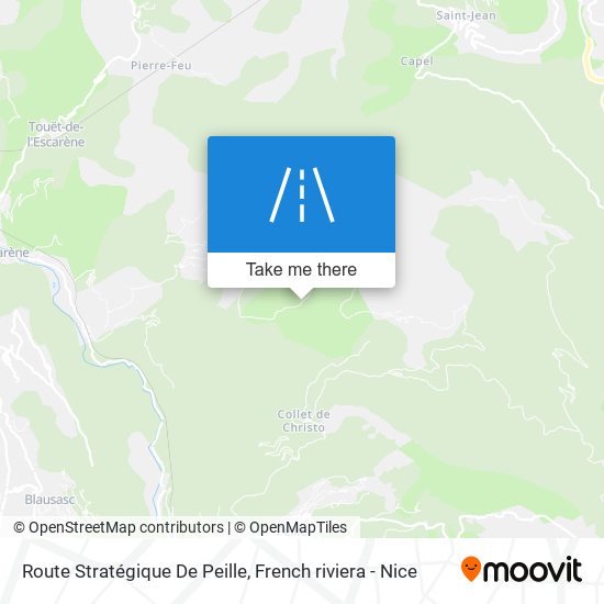 Route Stratégique De Peille map
