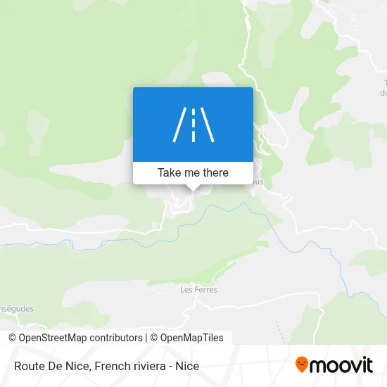 Route De Nice map