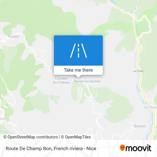 Route De Champ Bon map