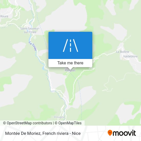 Montée De Moriez map