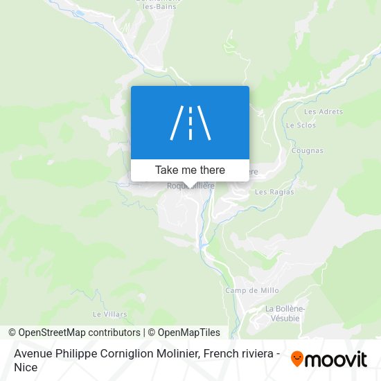 Avenue Philippe Corniglion Molinier map