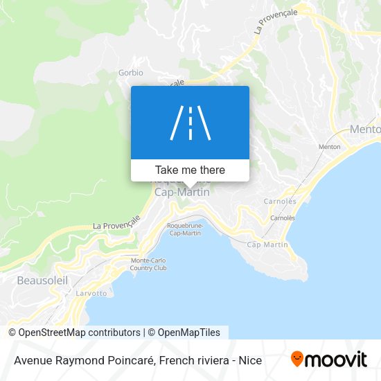Avenue Raymond Poincaré map