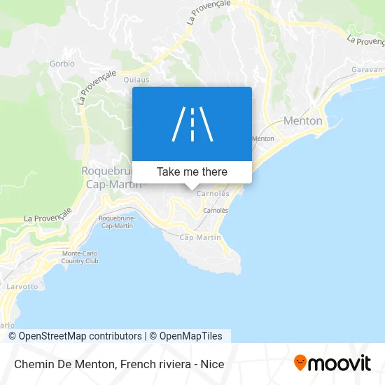 Chemin De Menton map