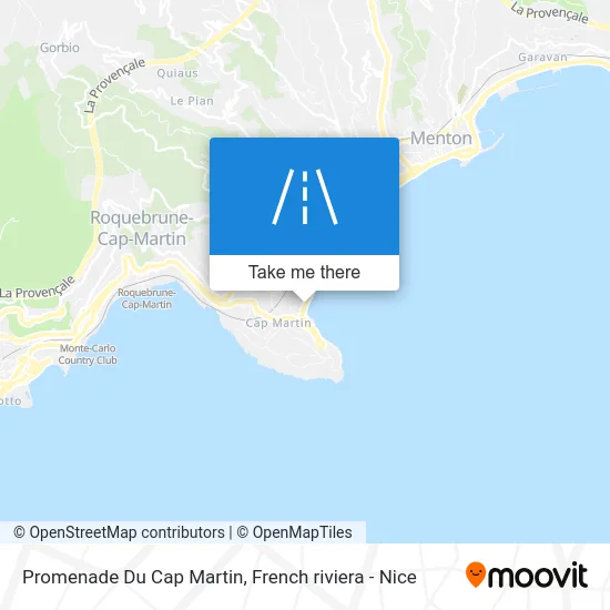 Promenade Du Cap Martin map