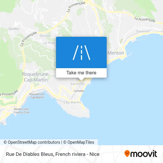 Rue De Diables Bleus map