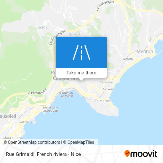 Rue Grimaldi map