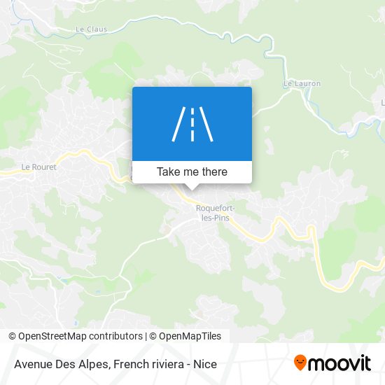 Avenue Des Alpes map