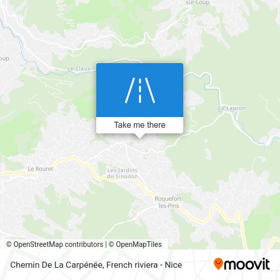Chemin De La Carpénée map