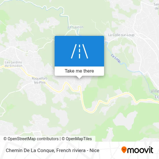 Chemin De La Conque map