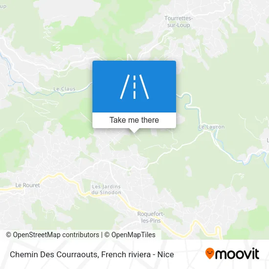 Chemin Des Courraouts map