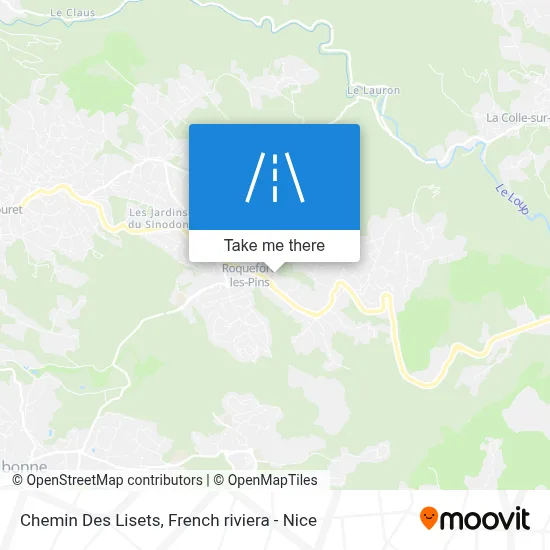 Chemin Des Lisets map