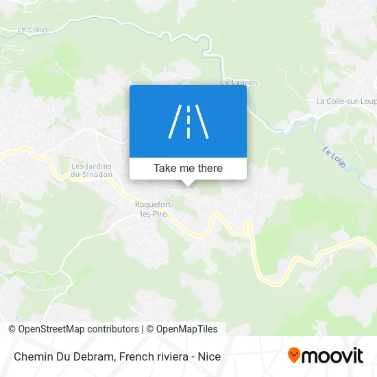 Chemin Du Debram map